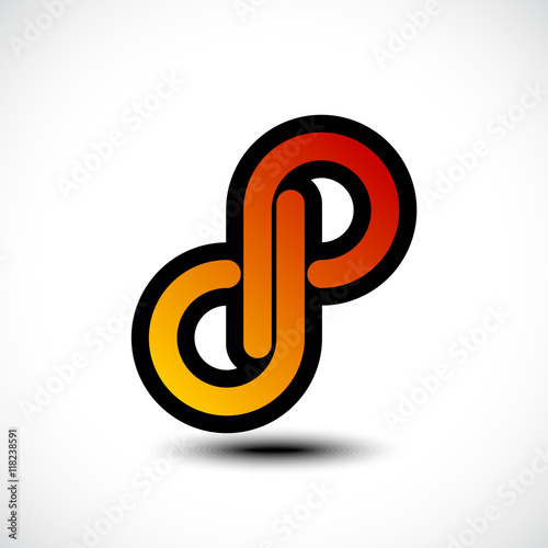 Abstract Letter 8 number lo...