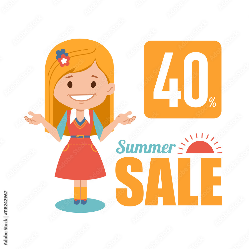 Summer discounts , seasonal sale, banner. Summer discounts , seasonal sale, banner.