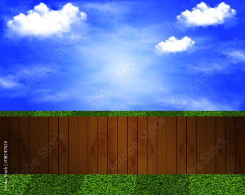 yard with a wooden fence