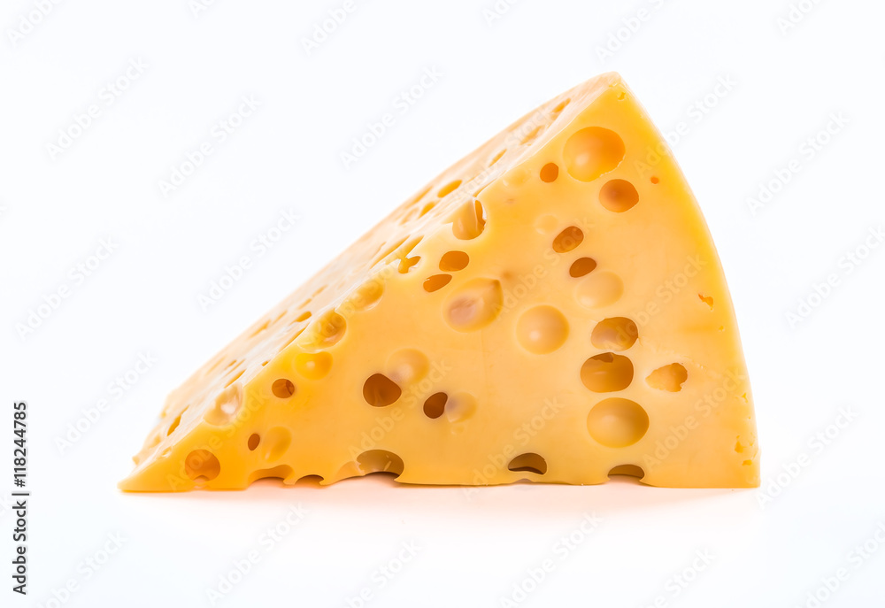 piece of cheese isolated piece of cheese isolated