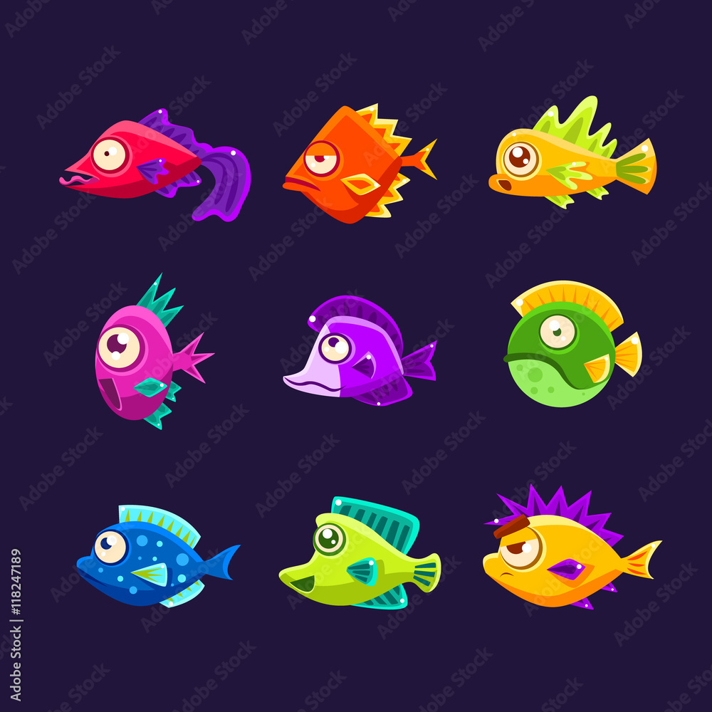 Colorful Tropical Fish Collection Colorful Tropical Fish Collection
