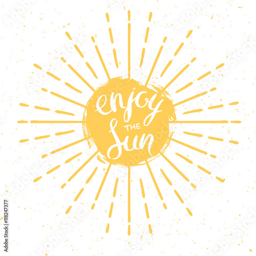 enjoy  the sun greeting card