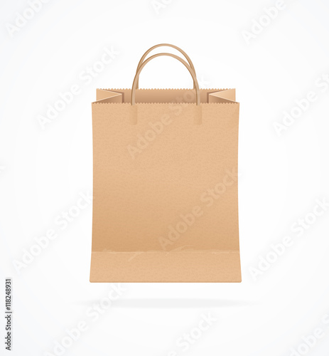 Paper Bag Eco Sale. Vector