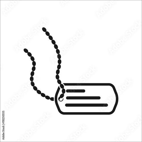 Soldier military badge sign simple icon on background