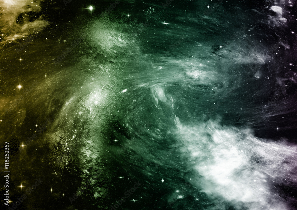 galaxy in a free space galaxy in a free space