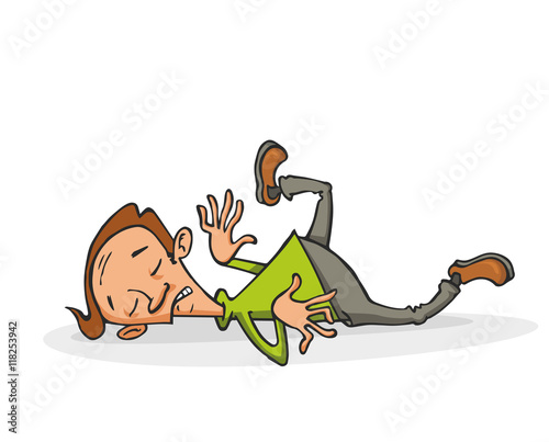 Dead man lying