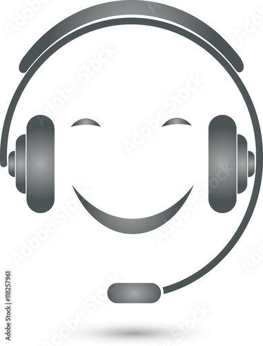 Person, Lächeln, Gesicht, Headset