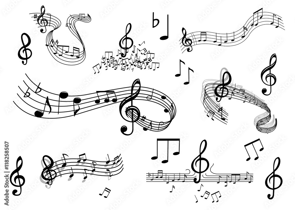 Noten Stock Vector | Adobe Stock