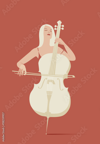 Woman playing cello