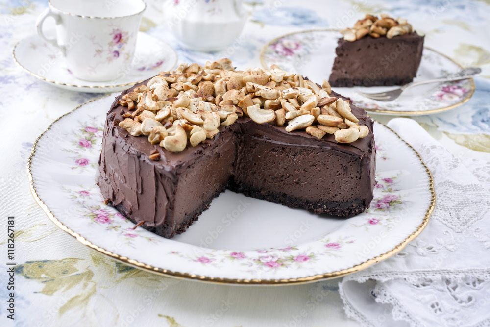 Schokoladenkuchen müt Nüssen Schokoladenkuchen müt Nüssen