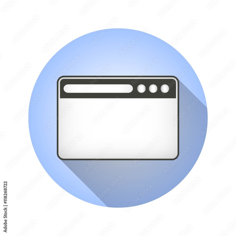 Browser vector icon. Browser vector icon.