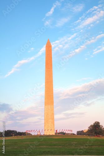 Obraz na płótnie Washington Memorial monument in Washington, DC w salonie