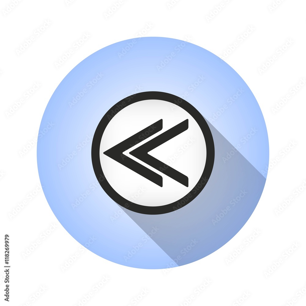 Backward vector icon. Backward vector icon.