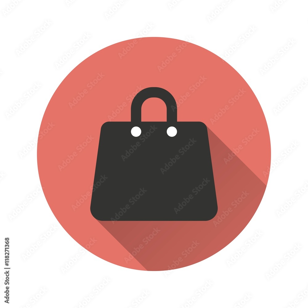 Shopping bag vector icon. Shopping bag vector icon.