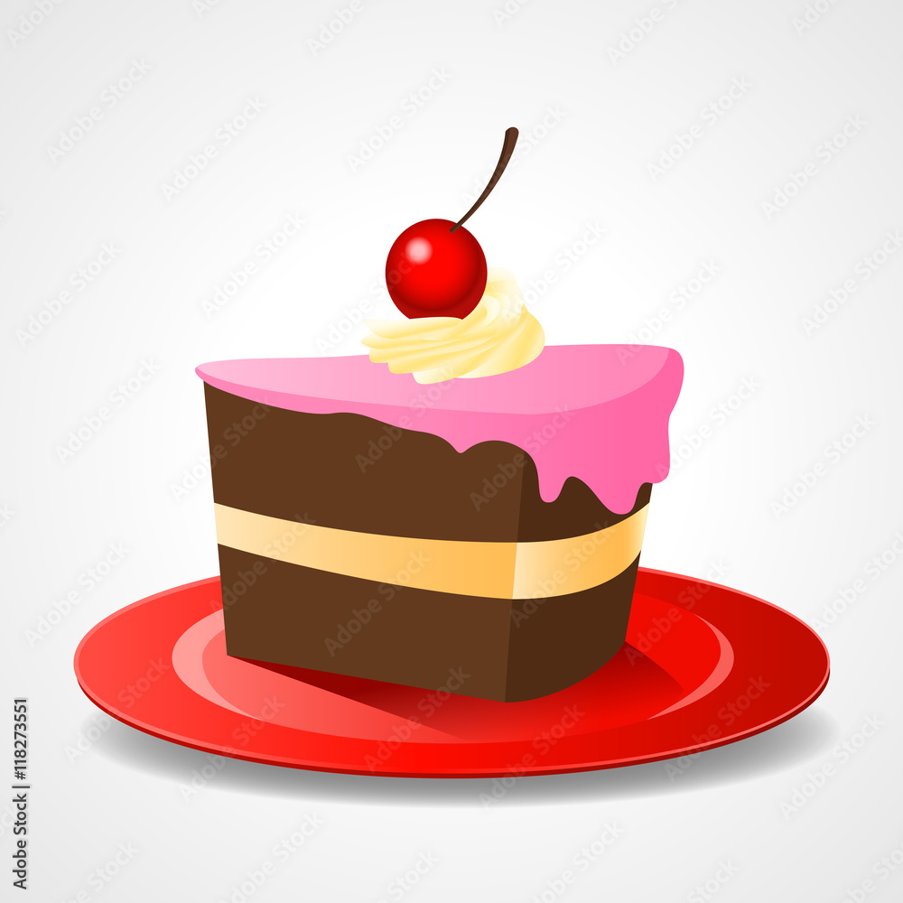 Cakes piece or pie slice Cakes piece or pie slice