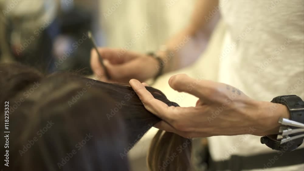 Haircut in a Hairdresser Haircut in a Hairdresser