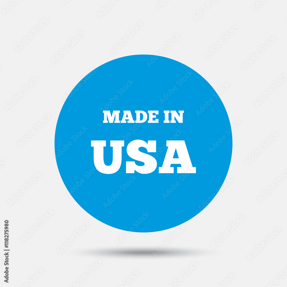 Made in the USA icon. Export production symbol. Made in the USA icon. Export production symbol.