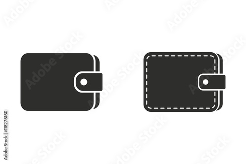 Wallet - vector icon.