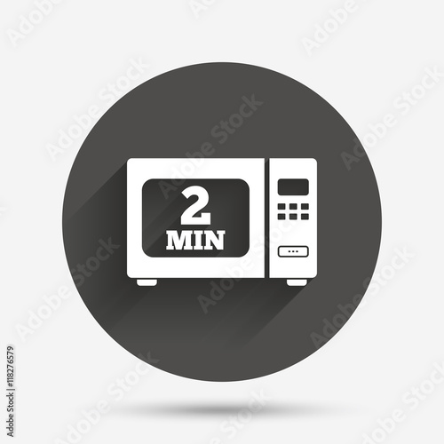 Cook in microwave oven sign icon. Electric stove