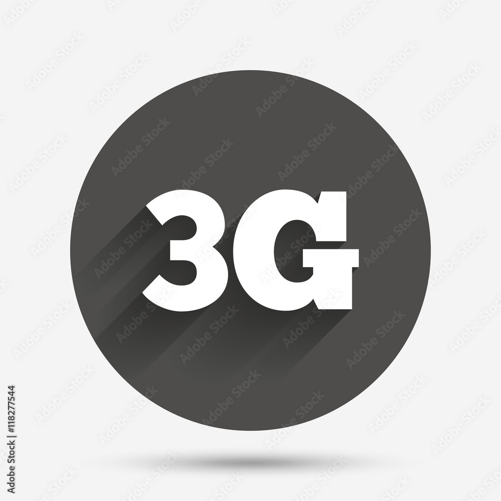 3G sign. Mobile telecommunications technology. 3G sign. Mobile telecommunications technology.