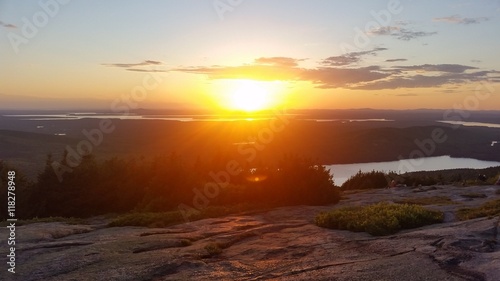 Sunset on Cadillac Mountain © alessandraquig