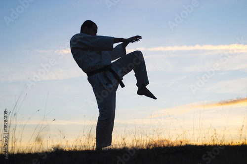 Exercising martial arts