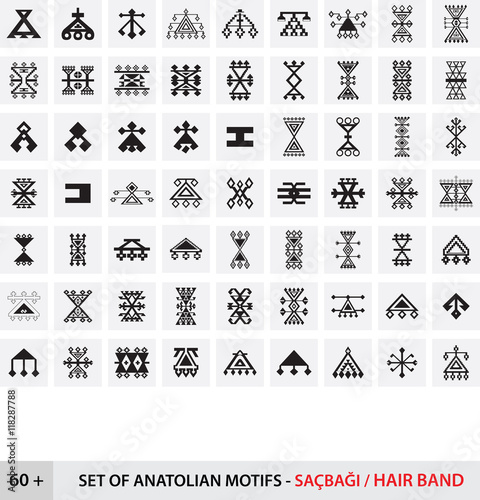 Anadolu Halı - Kilim Motifleri / Saçbağı Motifi