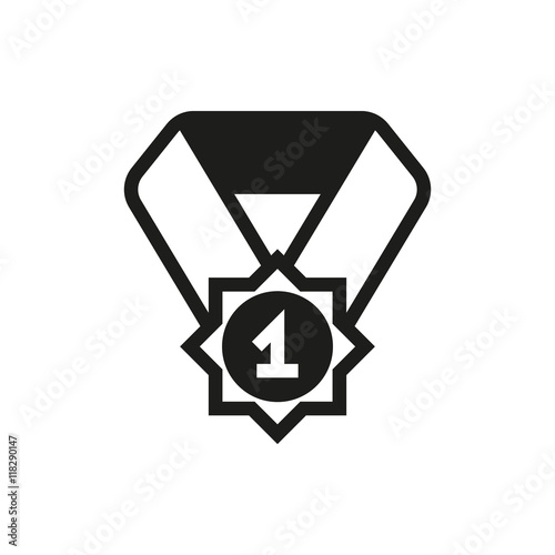 Pictograph of award icon on white background