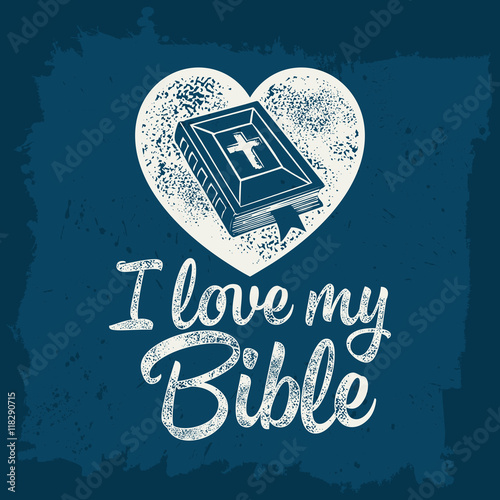 Bible lettering. Christian art. I love my Bible.