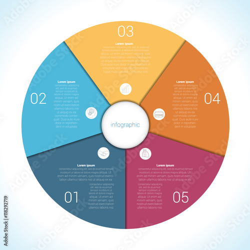 Elements For Template infographic five position