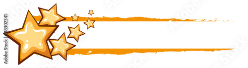 Label design with yellow stars