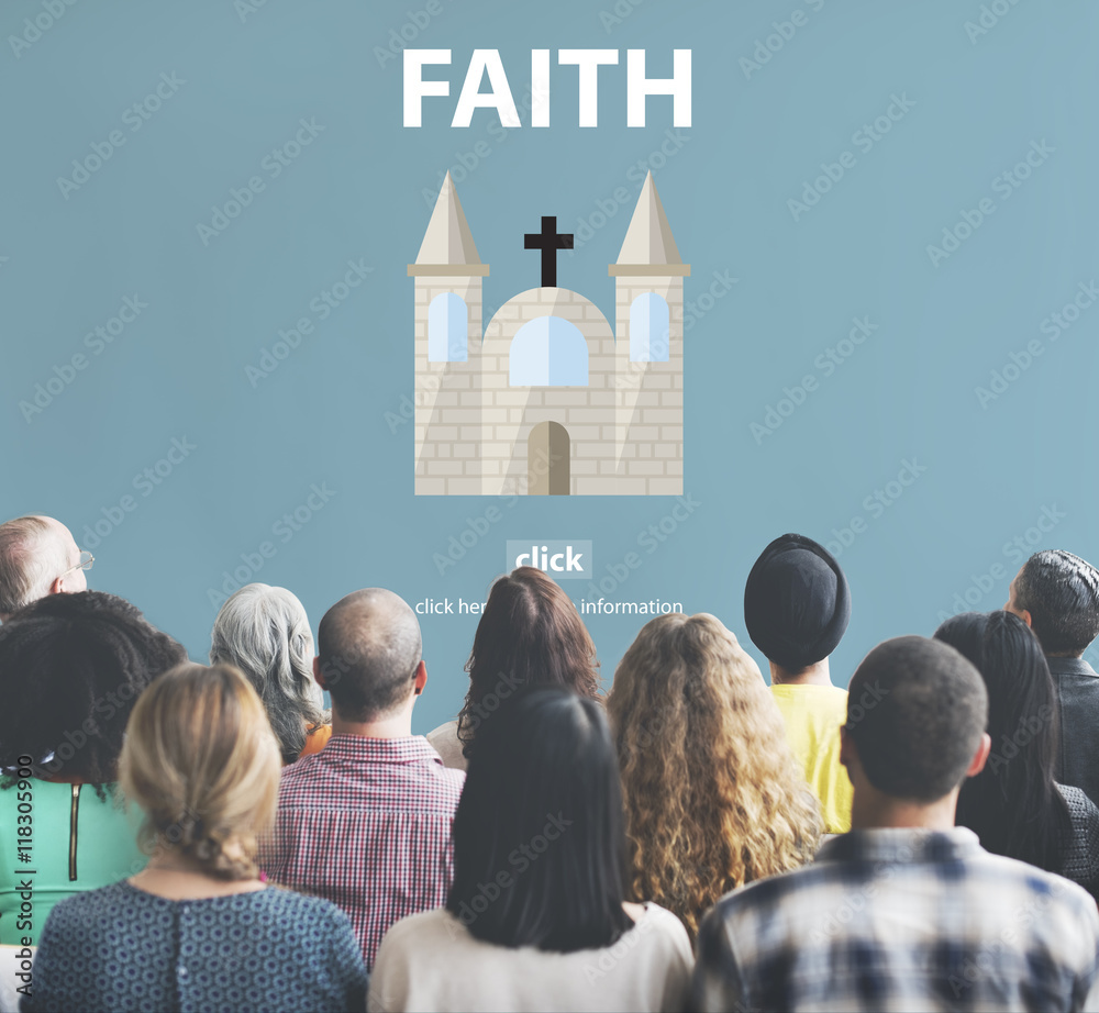 Fototapeta premium Faith Ideas Imagine Inspiration Mindset Trust Concept
