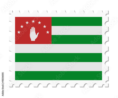 stamp flag abkhazia