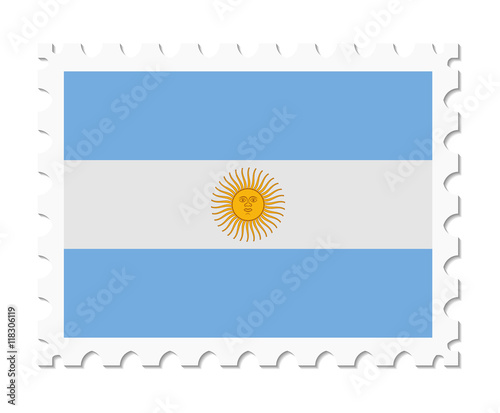 stamp flag argentina