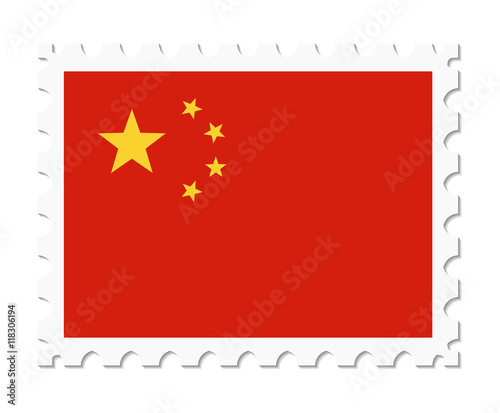 stamp flag china