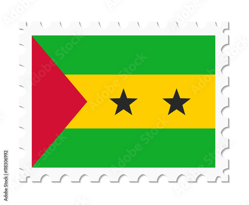 stamp flag sao tome