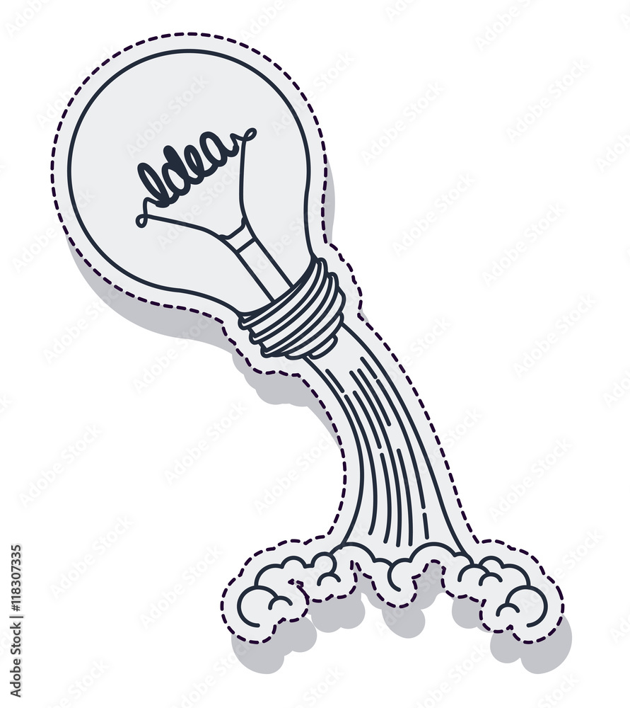 rocket startup bulb launcher isolated icon vector illustration design rocket startup bulb launcher isolated icon vector illustration design
