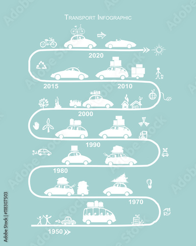 Traveling by car. Infographic for your design