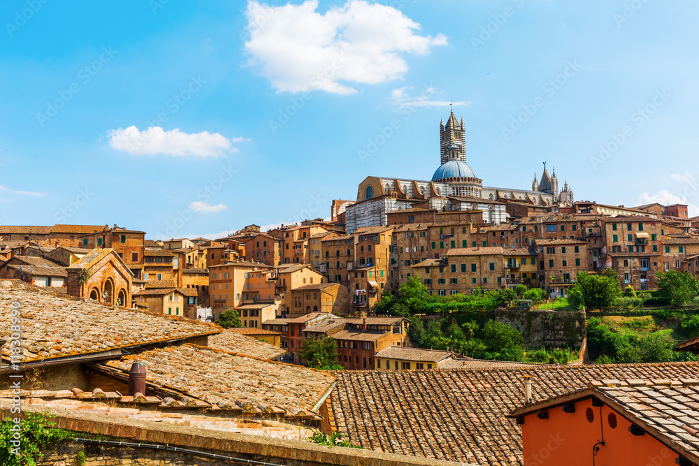 cityscape of Siena, Tuscany, Italy