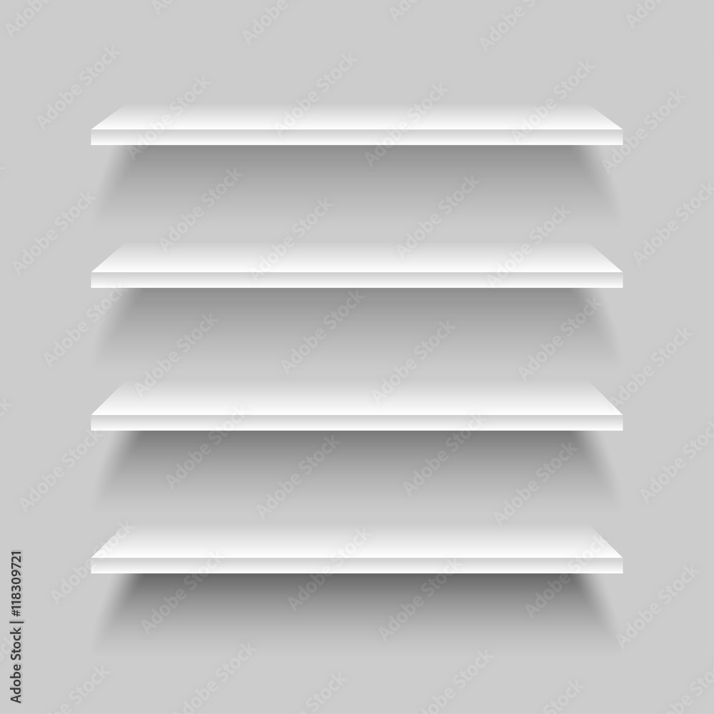 The empty space on the shelf. Eps 10. The empty space on the shelf. Eps 10.