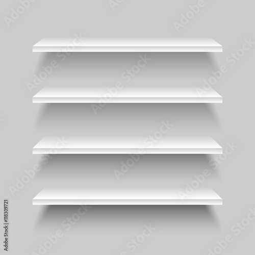 The empty space on the shelf. Eps 10.