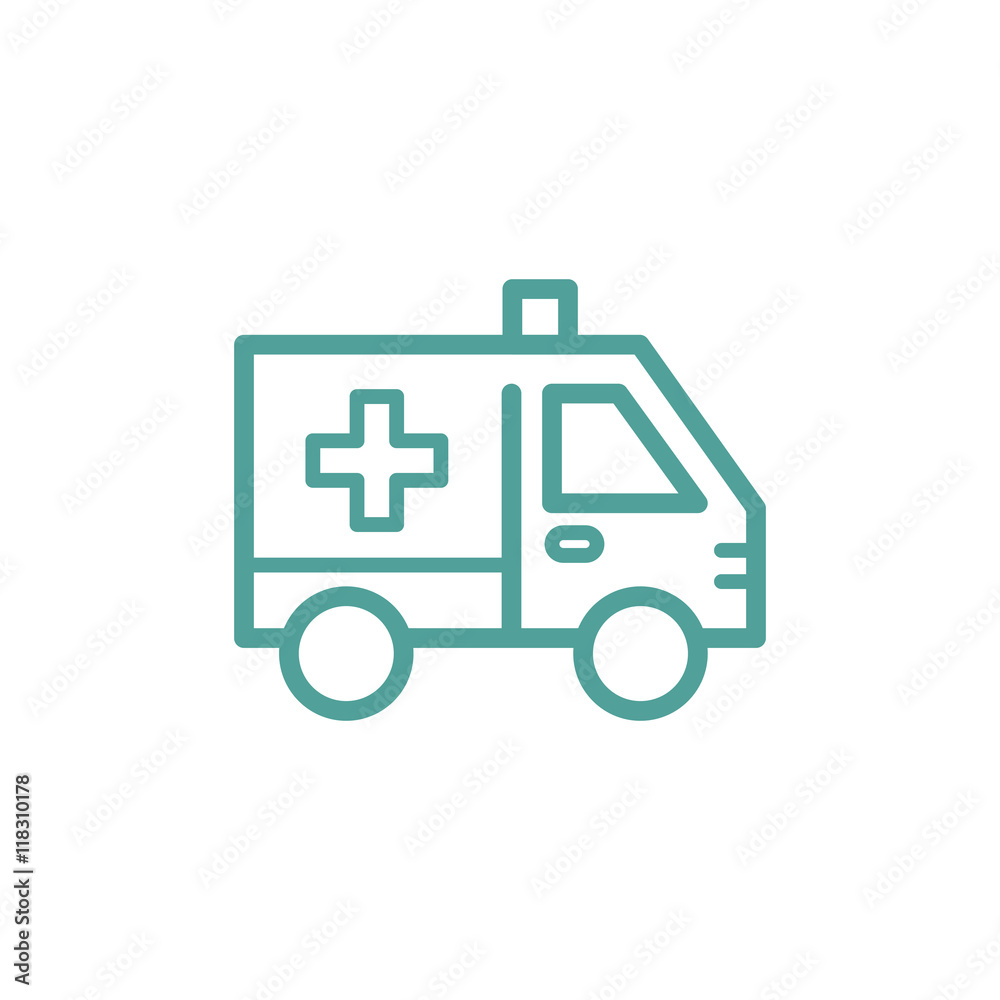 Ambulance icon sign