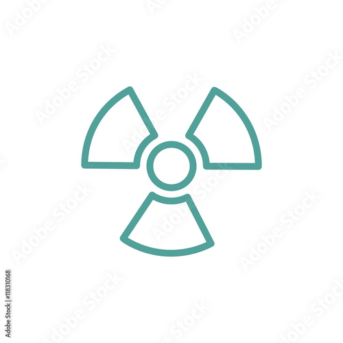 Ionizing radiation icon