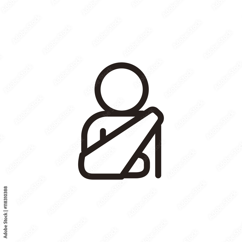 Injured arm icon