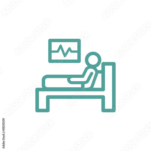 Hospital bed icon