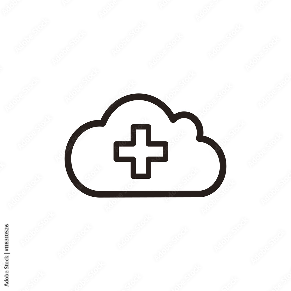 Medical cloud icon Medical cloud icon