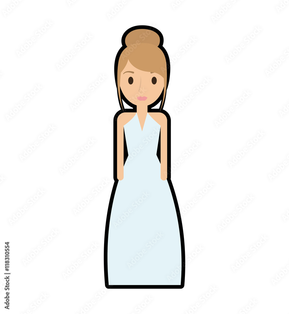woman female girl dress avatar person people icon. Isolated and flat illustration. woman female girl dress avatar person people icon. Isolated and flat illustration.