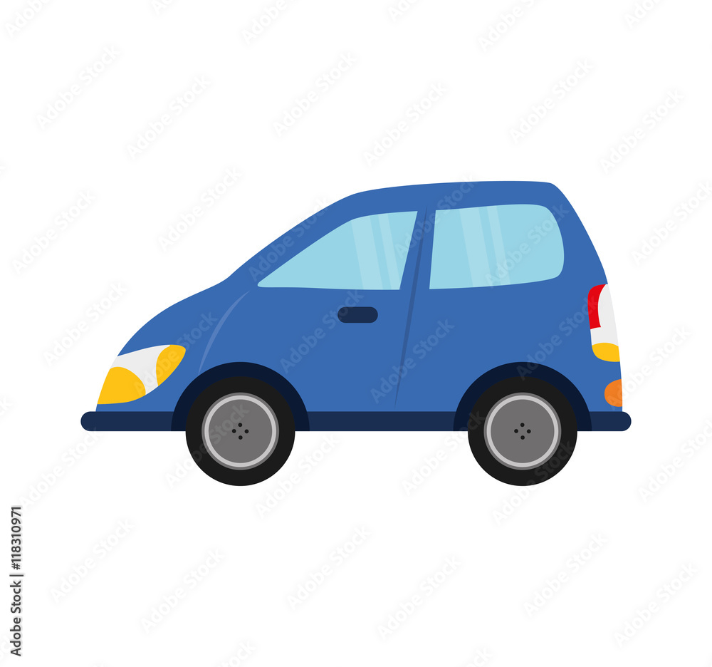 car auto vehicle transportation icon. Isolated and flat illustration. 