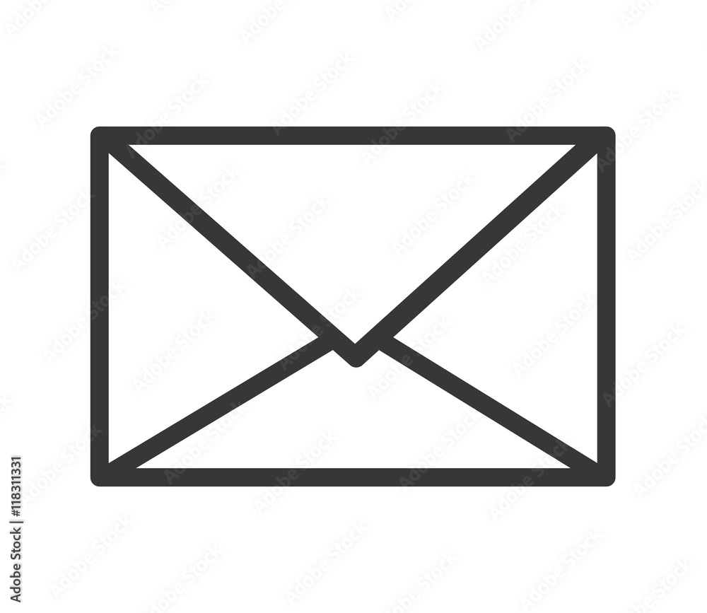 flat design closed envelope icon vector illustration flat design closed envelope icon vector illustration