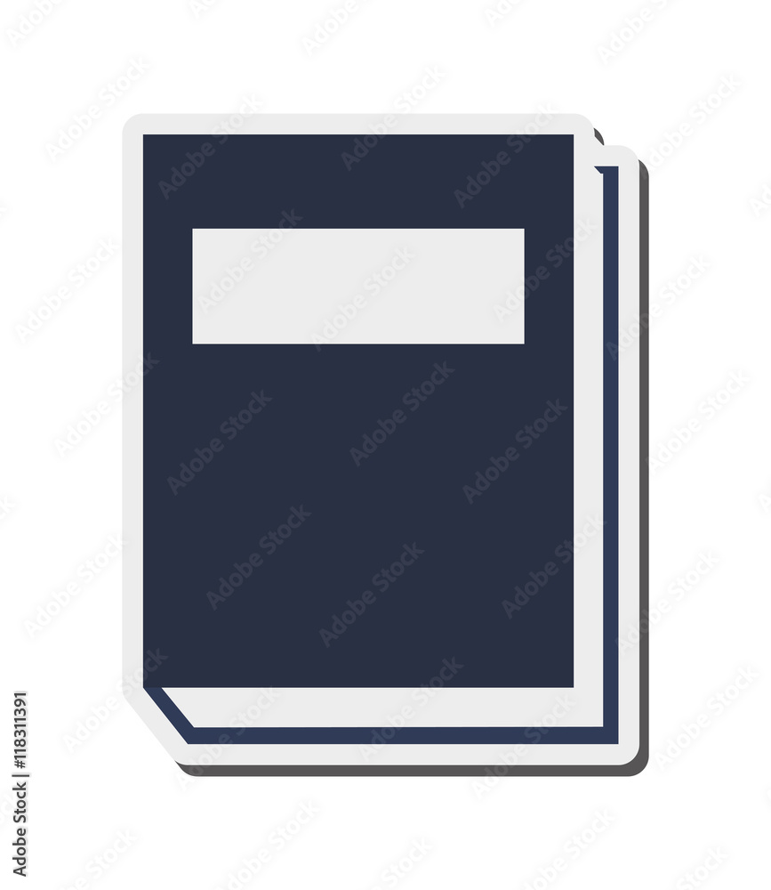 flat design closed book icon vector illustration flat design closed book icon vector illustration
